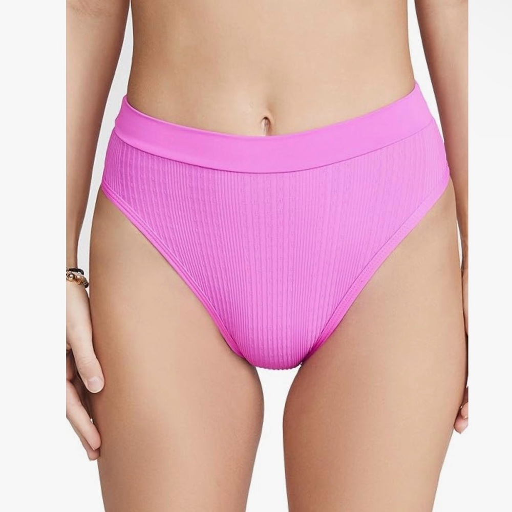 NWT 3.4  14 L*Space Women's Pink Frenchi Bikini Bottoms - XS